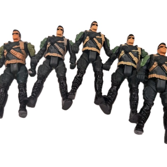 Chap Mei Other - Chap Mei Snake Squad SPEED TROOPER GREEN UNIFORM Action Figure Lot of 8